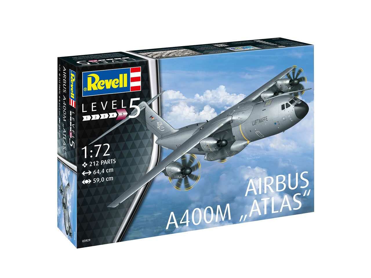 Revell Plastic ModelKit letadlo 03929 - Airbus A400M ATLAS (1:72) - 18-03929 - expresní doprava