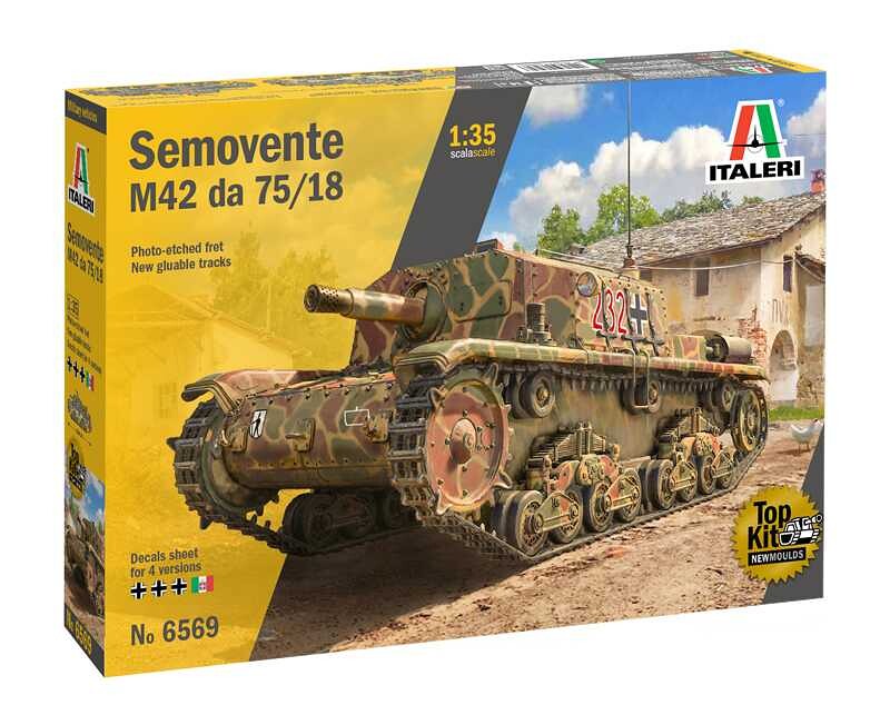 Italeri Model Kit military 6569 - Semovente M42 da 75/18 (1:35) - 33-6569 - expresní doprava