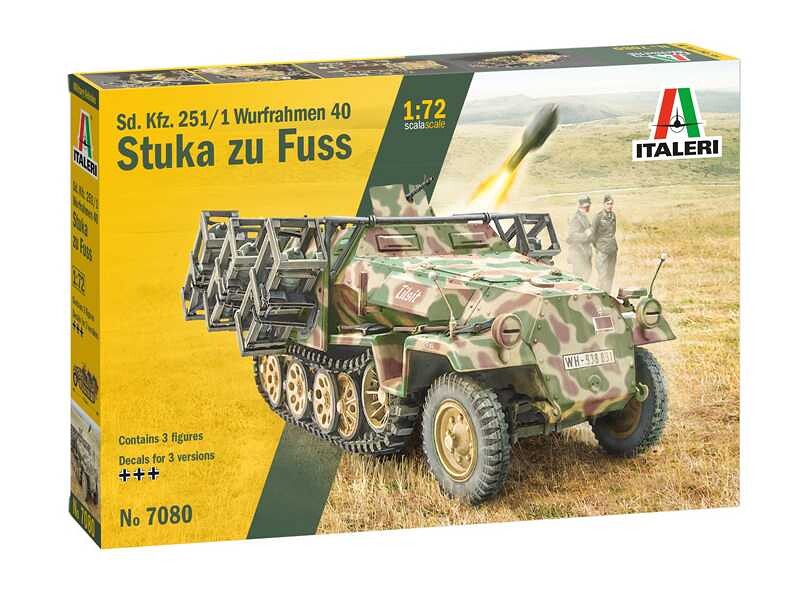 Italeri Model Kit tank 7080 - Sd. Kfz. 251/1 Wurfrahmen Stuka zu Fuss (1:72) - 33-7080 - expresní doprava