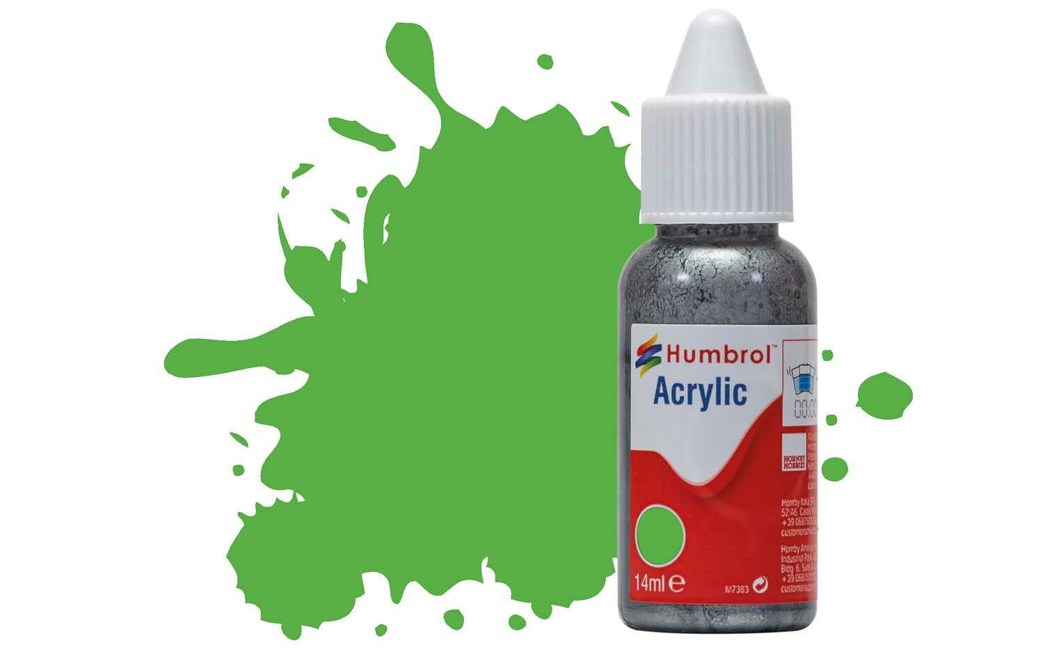 Humbrol barva akryl DB0208 - No 208 Fluorescent Signal Green Gloss - 14ml - 31-DB0208 - expresní doprava