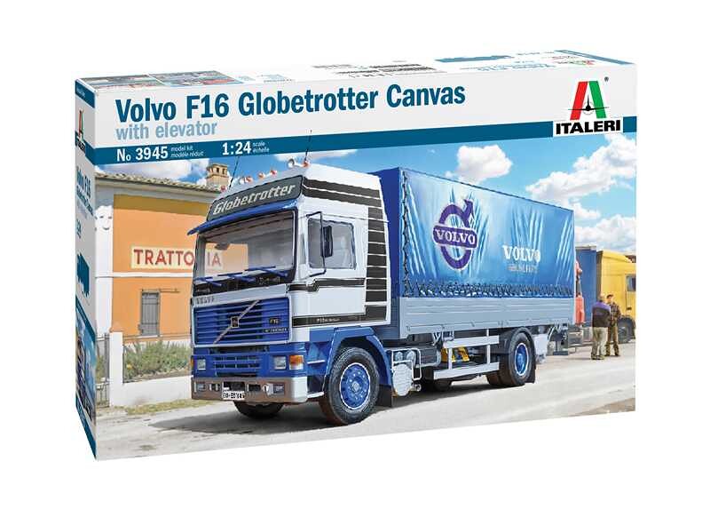 Italeri Model Kit truck 3945 - VOLVO F16 Globetrotter Canvas (1:24) - 33-3945 - expresní doprava