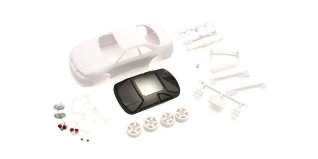 Kyosho Bodyshell Nissan GT-R Nismo R33 Mini-Z + 4WD Rims (White Body) - K.MZN197 - expresní doprava