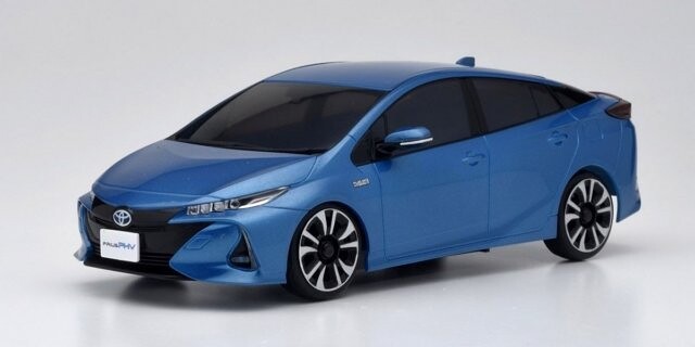 Kyosho Autoscale Mini-Z Toyota Prius PHV Aqua Metallic Blue (MF03F) - K.MZP443BL - expresní doprava