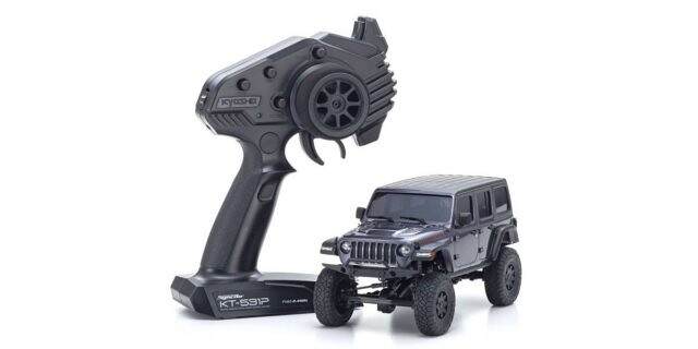 Kyosho Mini-Z 4X4 MX-01 Jeep Wrangler Rubicon Granite Metallic (KT531P) - K.32521GM - expresní doprava