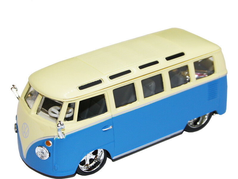 Bburago Plus Volkswagen Van Samba 1:32 modrá [BB18-42004B]