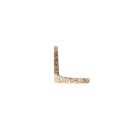 Brass L profile 3x3x330mm 5pcs