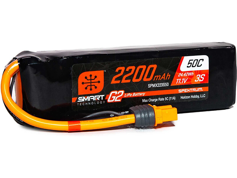 Spektrum Smart G2 LiPo 11.1V 2200mAh 50C IC3 - SPMX223S50 - expresní doprava