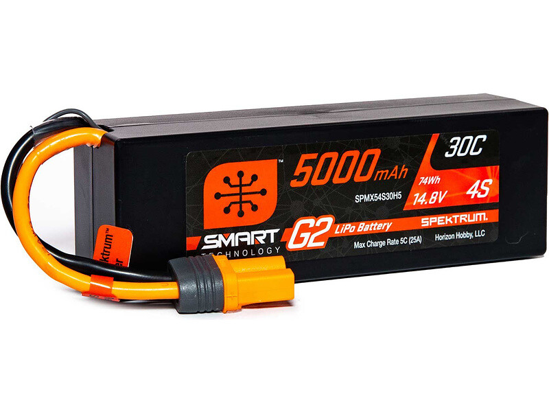 Spektrum Smart G2 LiPo 14.8V 5000mAh 30C HC IC5 - SPMX54S30H5 - expresní doprava