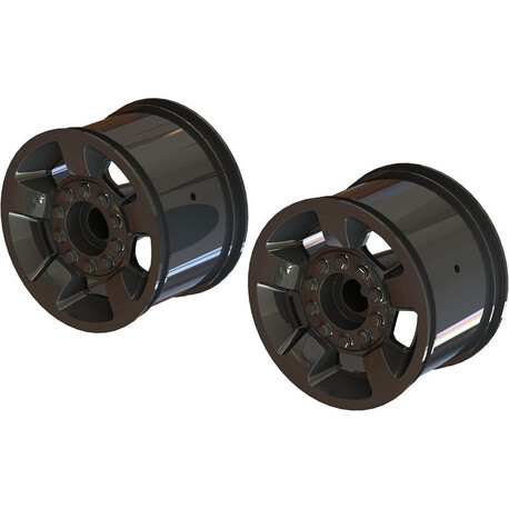 Arrma wheel disc Mt 2.8 "14mm black chrome (2)