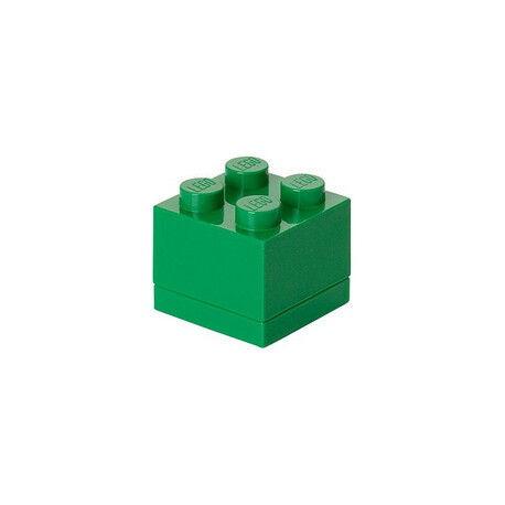 LEGO mini box 46x46x43mm - tmavě zelený