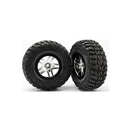 Traxxas wheel 2.2 / 3.0 ", disc SCT Split-Spoke satin-black, tires Kumho S1 (2) (2WD front)