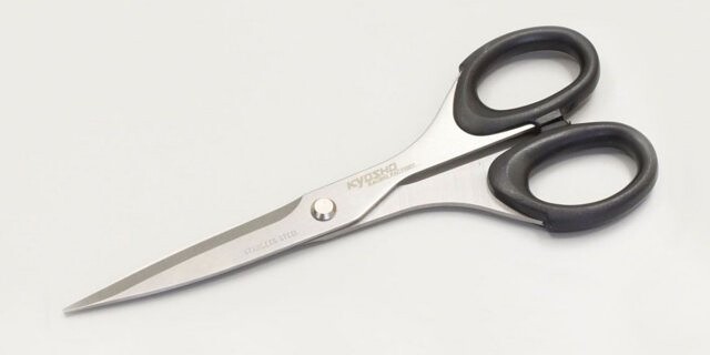 Kyosho KRF Stainless PC-Body Scissors - Straight - K.36261B - expresní doprava