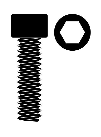 Oceľová Imbusová skrutka s valcovou hlavou, M2,5x20mm, 10 ks. [C-3001-25-20]