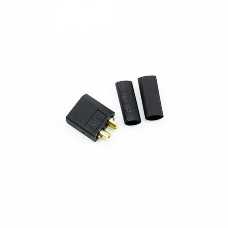 XT60 black - gold-plated - with switch. ocharanou - male - 1 pc.