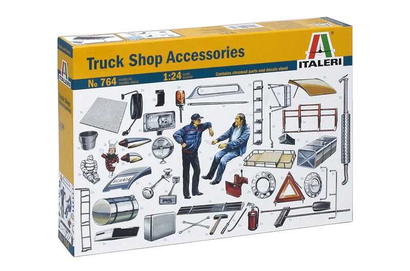 Italeri Model Kit doplňky 0764 - TRUCK ACCESSORIES (1:24) - 33-0764 - expresní doprava