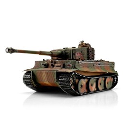 Czołg TORRO PRO 1/16 RC Tiger I wersja średnia kamuflaż wielokolorowy - infra IR - Servo