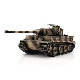 Czołg TORRO PRO 1/16 RC Tiger I późna wersja kamuflaż pustynny - podczerwień IR - dym z lufy