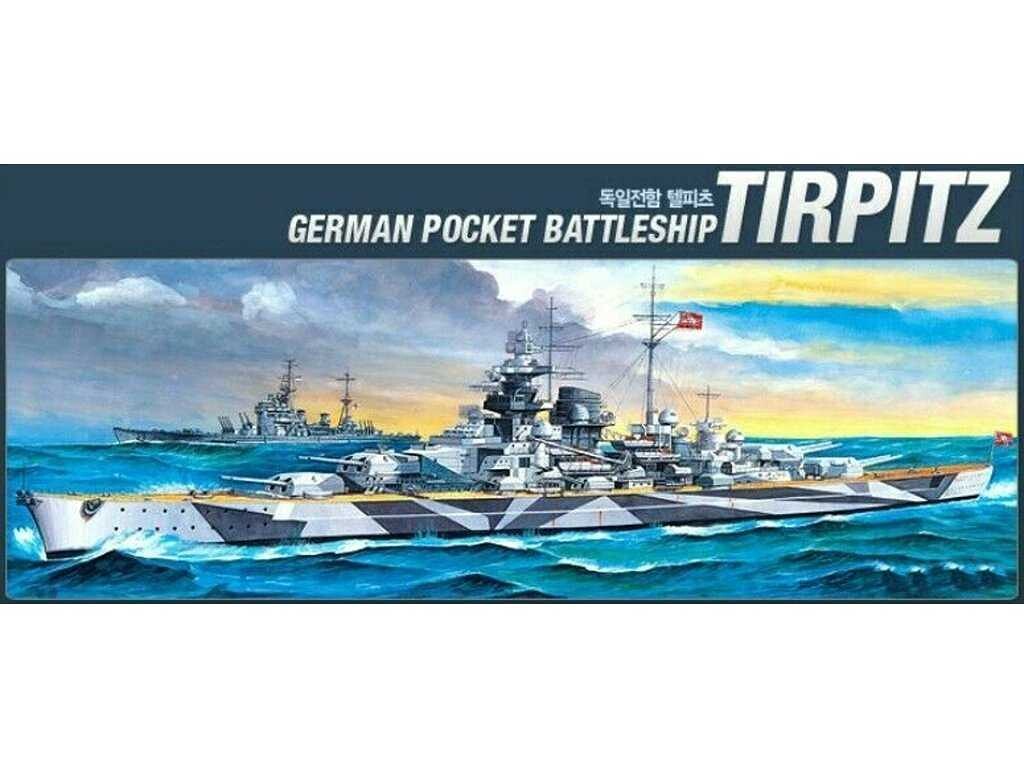 Model Kit loď 14219 - BATTLESHIP TIRPITZ (STATIC) (1:800) [36-14219]