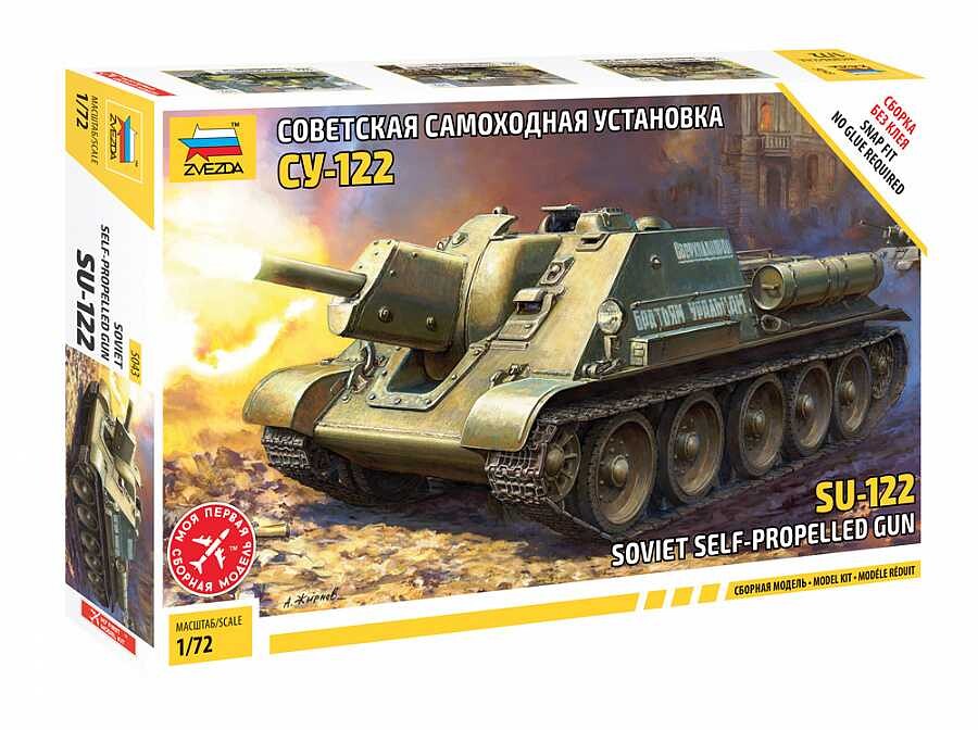 Zvezda Model Kit tank 5043 - SU-122 Soviet Tank Destroyer (1:72) - 32-5043 - expresní doprava