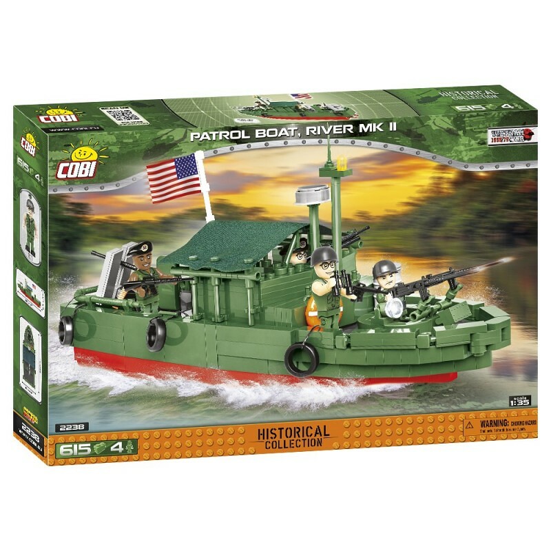 COBI Vietnam War Patrol Boat River MK II, 1:35, 615 k, 4 f - COBI-2238 - expresní doprava