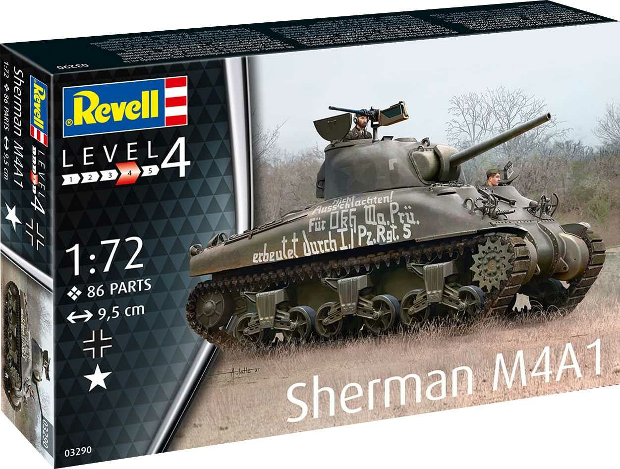 Revell Plastic ModelKit tank 03290 - Sherman M4A1 (1:72) - 18-03290 - expresní doprava