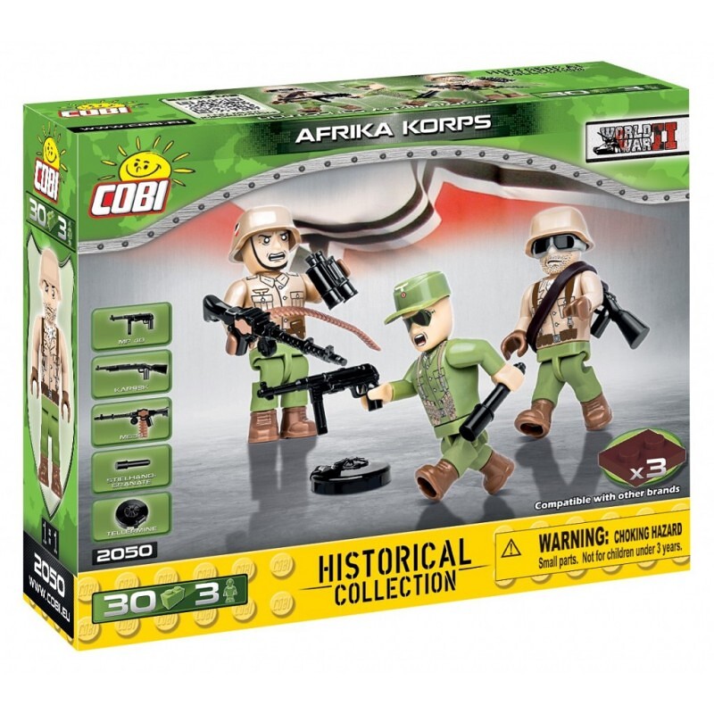 COBI 3 figurky s doplňky Afrika Korps, 30 k - COBI-2050 - expresní doprava