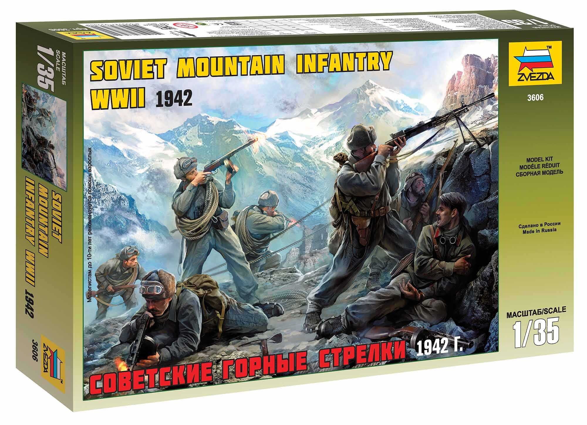 Zvezda Soviet Mountain Troops WWII 1:35 - 32-3606 - expresní doprava