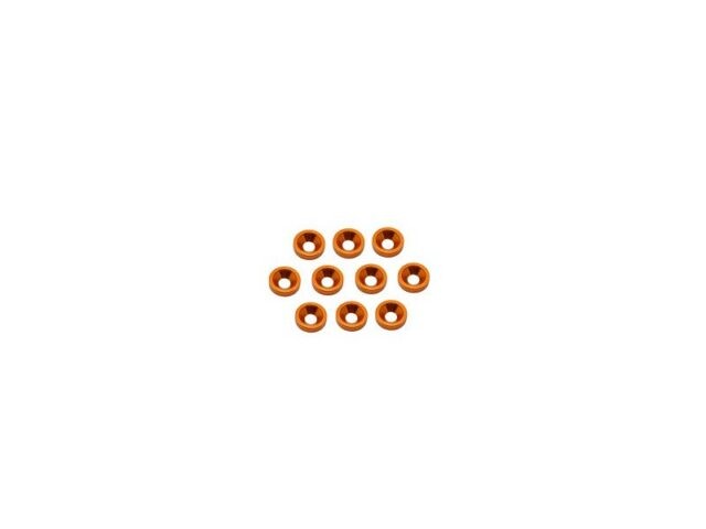 Alu M3 Countersink Washer - Orange (10) AM-020032