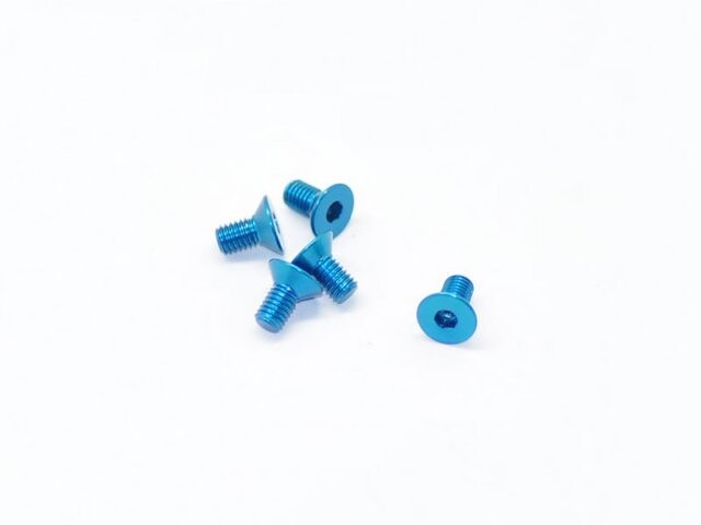 Arrowmax Alu Screw Allen Countersunk M3X6 Blue (7075) (5) AM-14CS3006-B AM-14CS3006-B