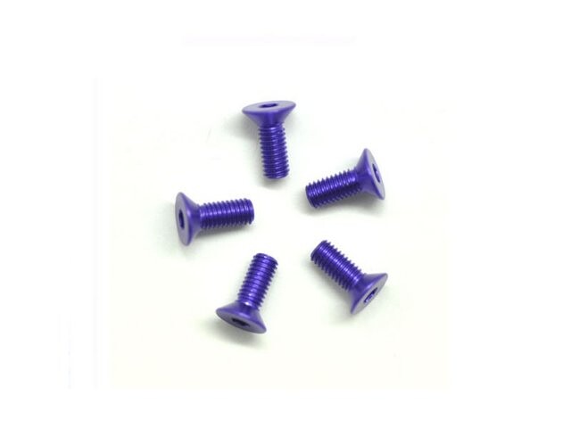 Arrowmax Alu Screw Allen Countersunk M3X8 Purple (7075) (5) - Discontinued AM-14CS3008-P - AM-14CS3008-P - expresní doprava