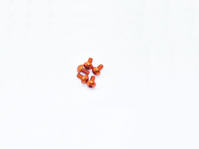 Arrowmax Alu Screw Allen Roundhead M2X4 Orange (7075) (5) AM-14RH2004-O - AM-14RH2004-O - expresní doprava