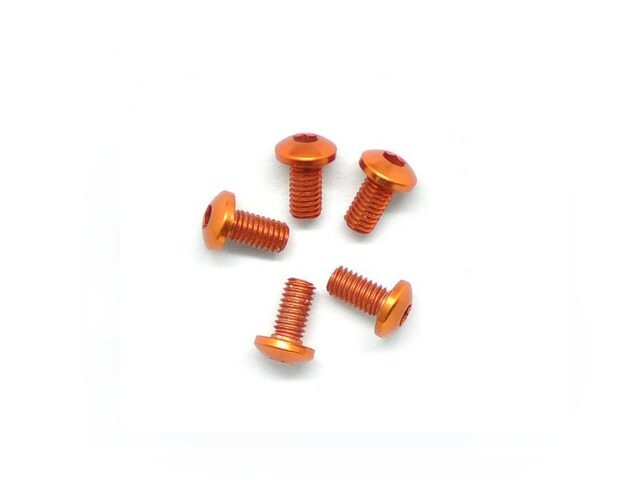 Arrowmax Alu Screw Allen Roundhead M3X6 Orange (7075) (5) AM-14RH3006-O - AM-14RH3006-O - expresní doprava