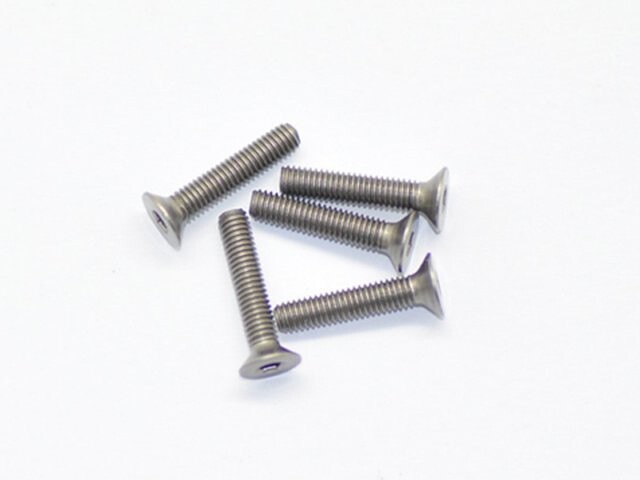 Titanium Screw Allen Countersunk M3X15 (5) [AM-15CS3015]