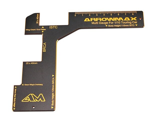 Arrowmax Regulation Gauge 1/10 Electric Touring Cars Black Golden AM-171035 AM-171035