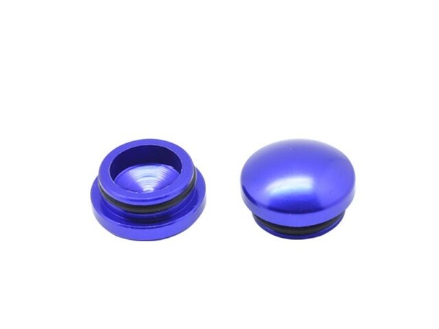 18MM Aluminum End Cap - Purple (2) AM-199001