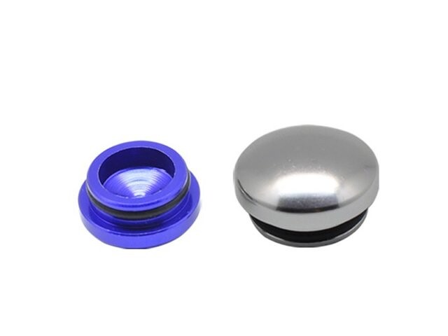 ARROWMAX 18MM Purple & 22MM Silver Aluminum End Cap (2) - AM-199009 - expresní doprava