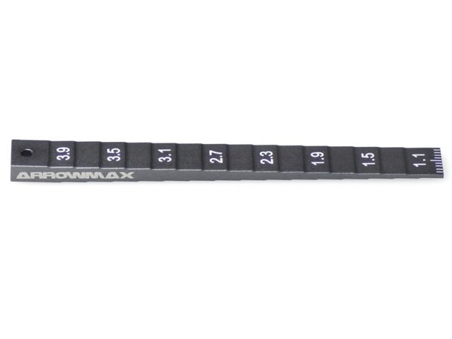 Arrowmax Setting Gauge 1-4MM (0.1MM) For 1/32 Mini 4WD (Gray) AM-220023-G - AM-220023-G - expresní doprava