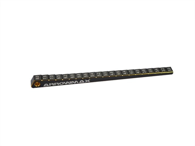 Arrowmax Ultra-Fine Chassis Ride Height Gauge 3-8MM Black Golden AM-171020 - AM-171020 - expresní doprava