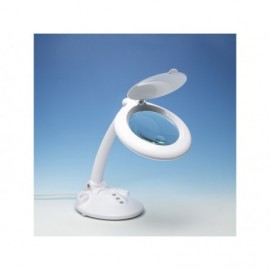 Lightcraft LED table lamp with organizer and 125mm magnifier