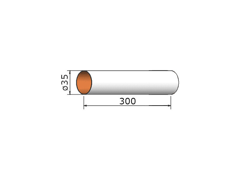 Klima papírová trubka 35x300mm - KL-203530000 - expresní doprava