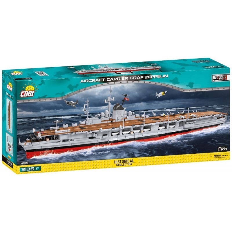 COBI II WW Lietadlová loď Graf Zeppelin, 1:300, 3136 k [COBI-4826]