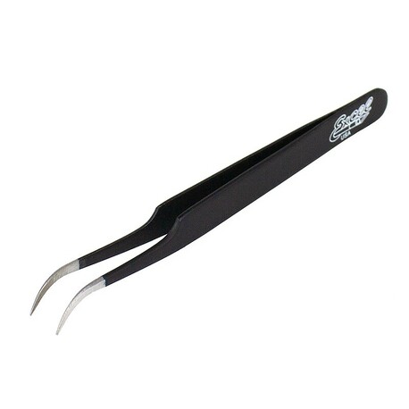 Curved tweezers - Black