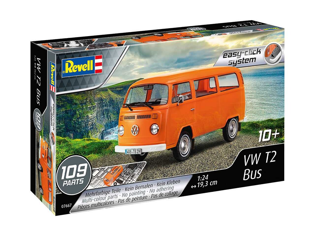 Revell EasyClick auto 07667 - VW T2 Bus (1:24) - 18-07667 - expresní doprava