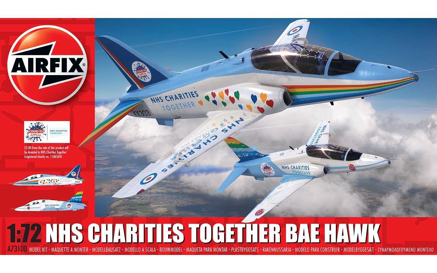 Airfix Classic Kit letadlo A73100 NHS Charities Together Hawk 1:72 - 30-A73100 - expresní doprava