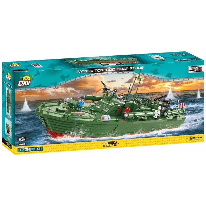 COBI II WW Torpédový člun PT-109, 1:35, 3726 k, 4 f - COBI-4825 - expresní doprava