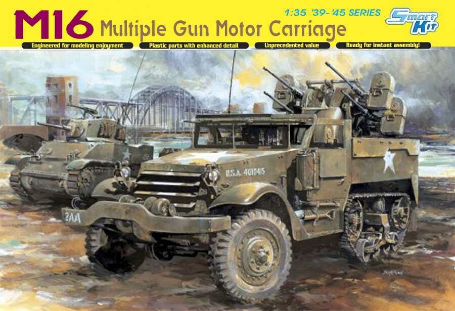 DRAGON Model Kit military 6381 - M16 MULTIPLE GUN MOTOR CARRIAGE (SMART KIT) (1:35) - 34-6381 - expresní doprava