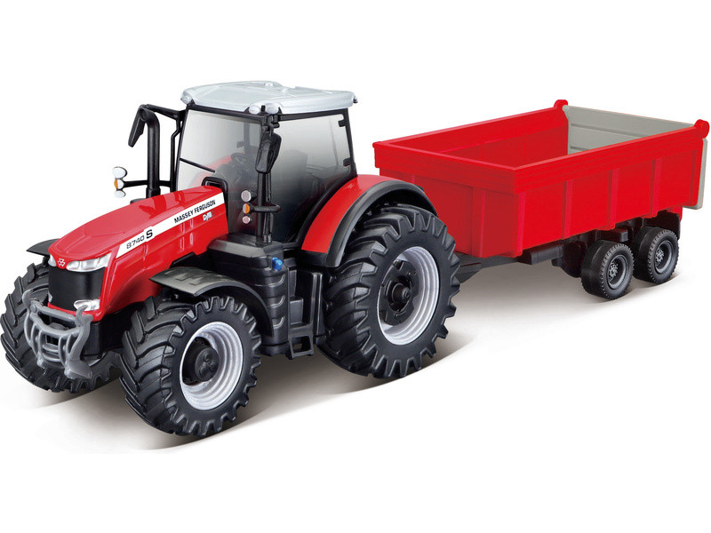 Bburago Massey Ferguson 8740S s vlečkou - BB18-31662 - expresní doprava