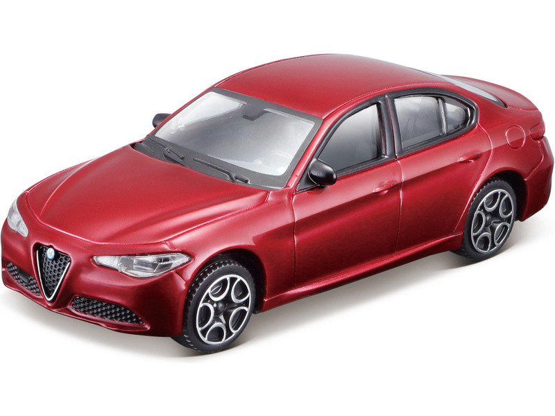 Bburago Alfa Romeo Giulia 1:43 červená metalíza - BB18-30329 - expresní doprava