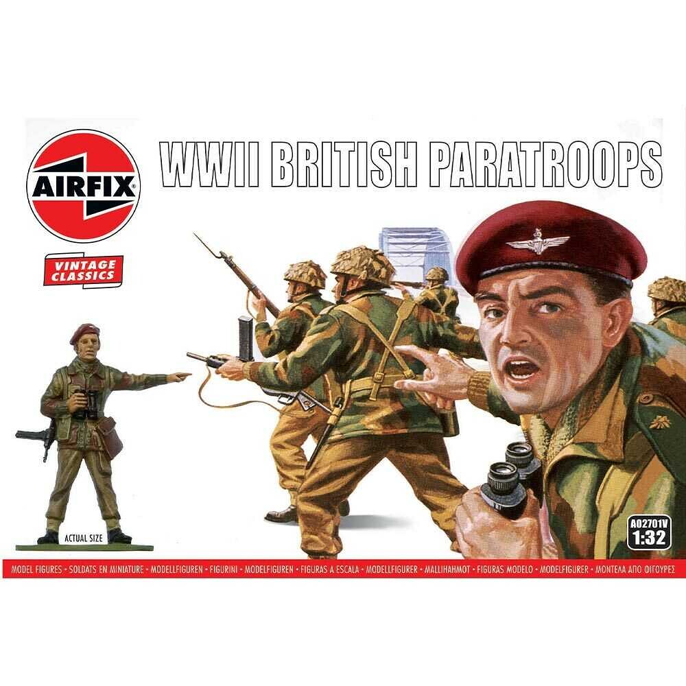 Airfix Classic Kit VINTAGE figurky A02701V - WWII British Paratroops (1:32) - 30-A02701V - expresní doprava