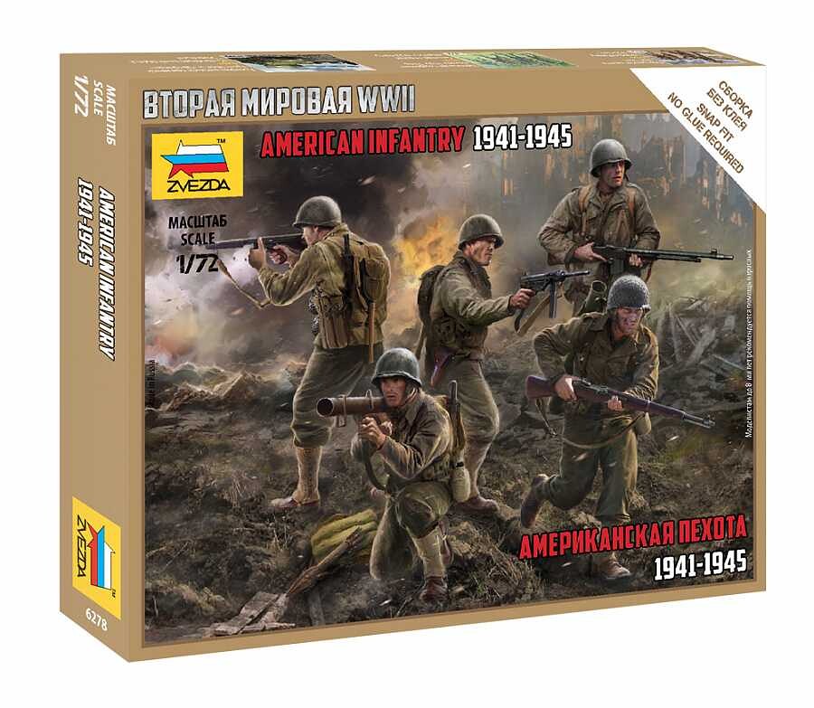 Zvezda Wargames (WWII) figurky 6278 - US Infantry (1:72) - 32-6278 - expresní doprava